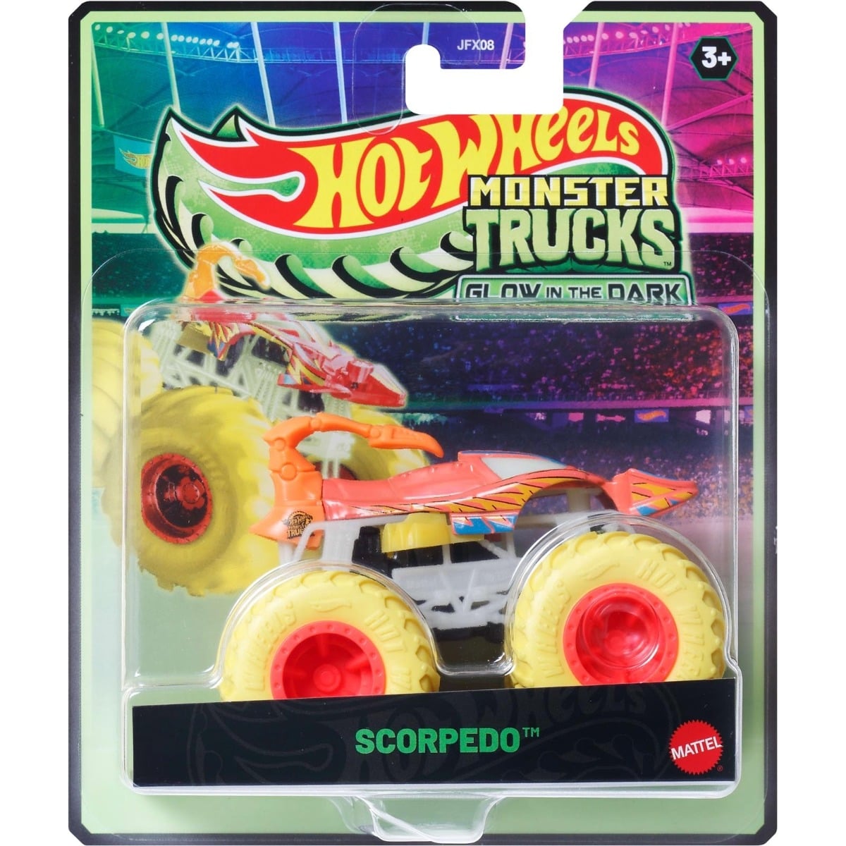 Hot Wheels Scorpedo Monster Truck Glow in the Dark