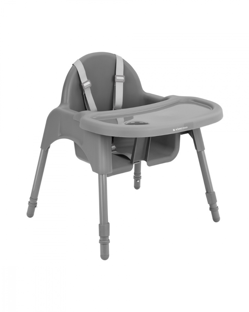 Scaun de masă 2in1 Kikkaboo Jammy Grey, Reglabil - imagine 2