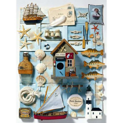 Puzzle Ravensburger Lucruri Marinărești, 500 Piese - imagine 2