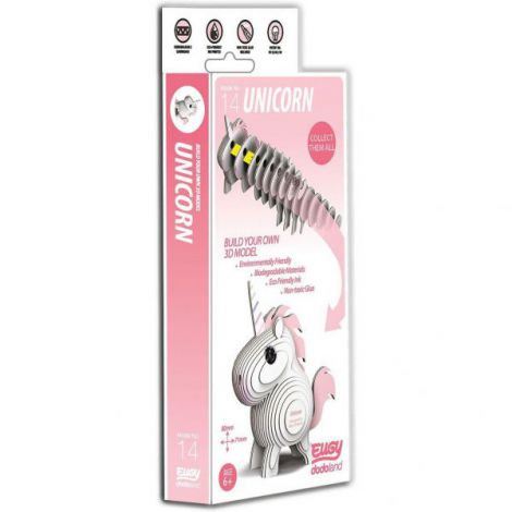 Brainstorm Puzzle 3D Unicorn Educativ - imagine 8