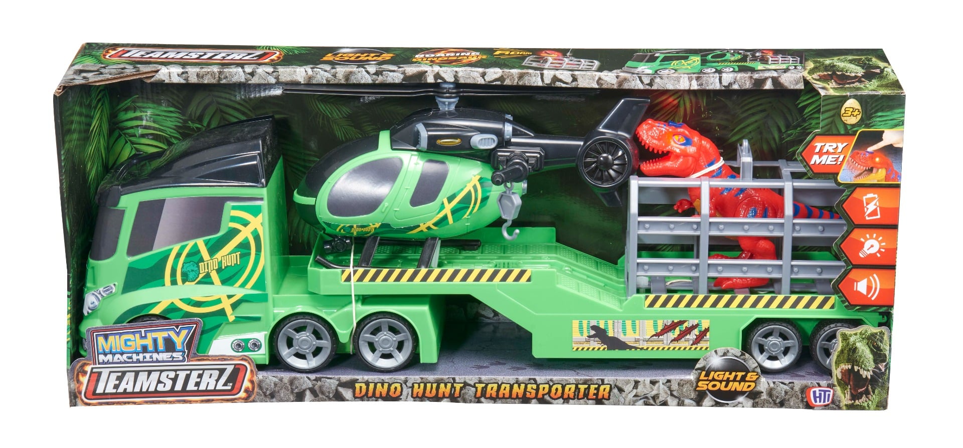 Teamsterz Transportor cu Elicopter și Dinozaur