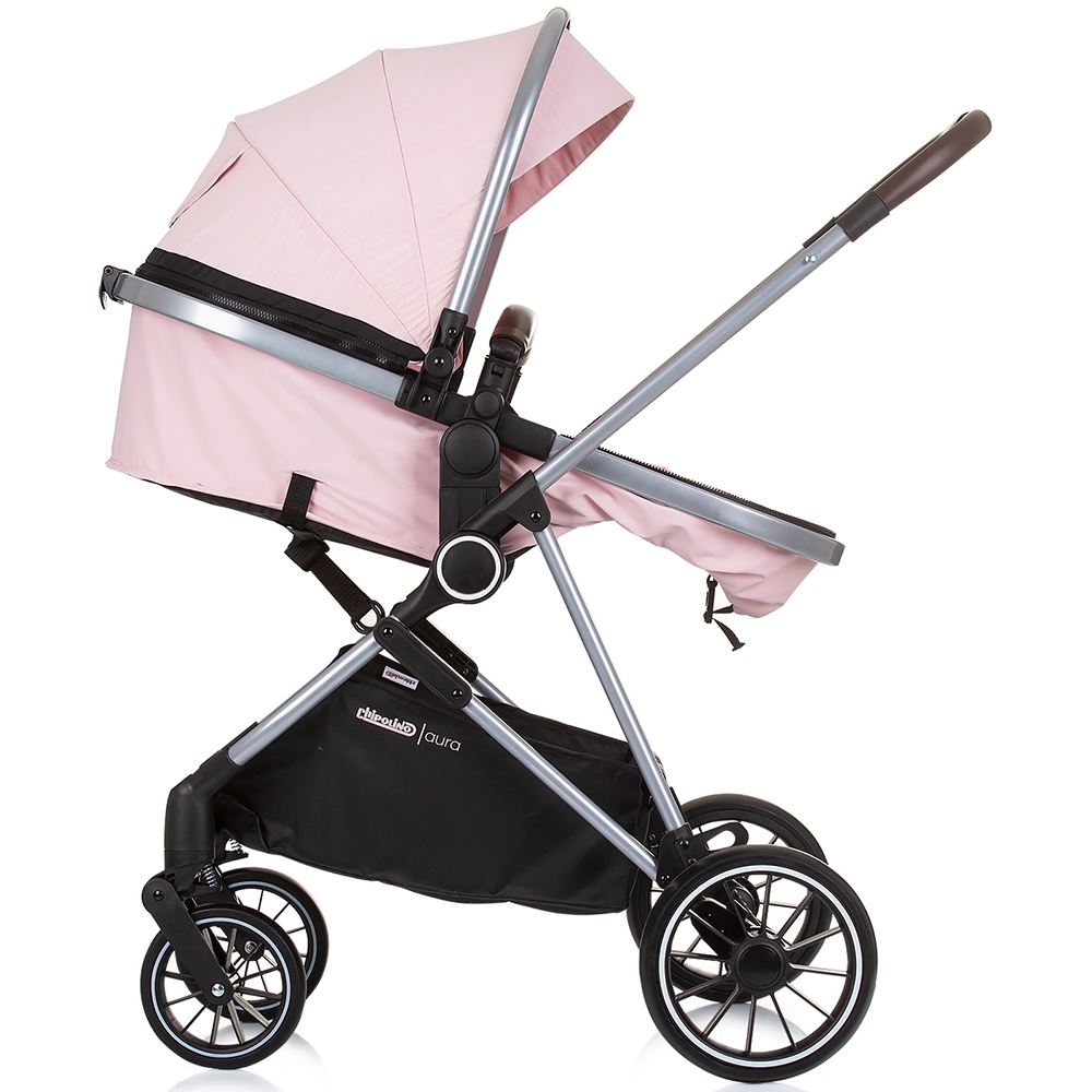 Carucior Chipolino Aura 2in1 Flamingo, Reversibil - imagine 4
