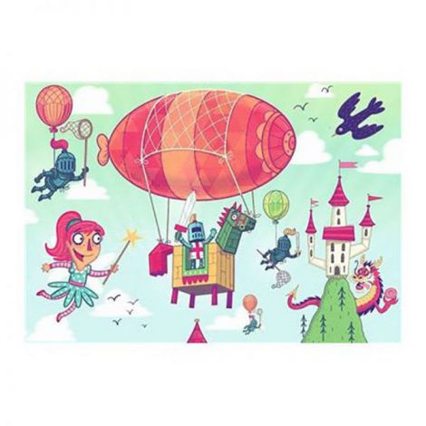 Puzzle Petrecere Regală Ravensburger 2x24 piese - imagine 2