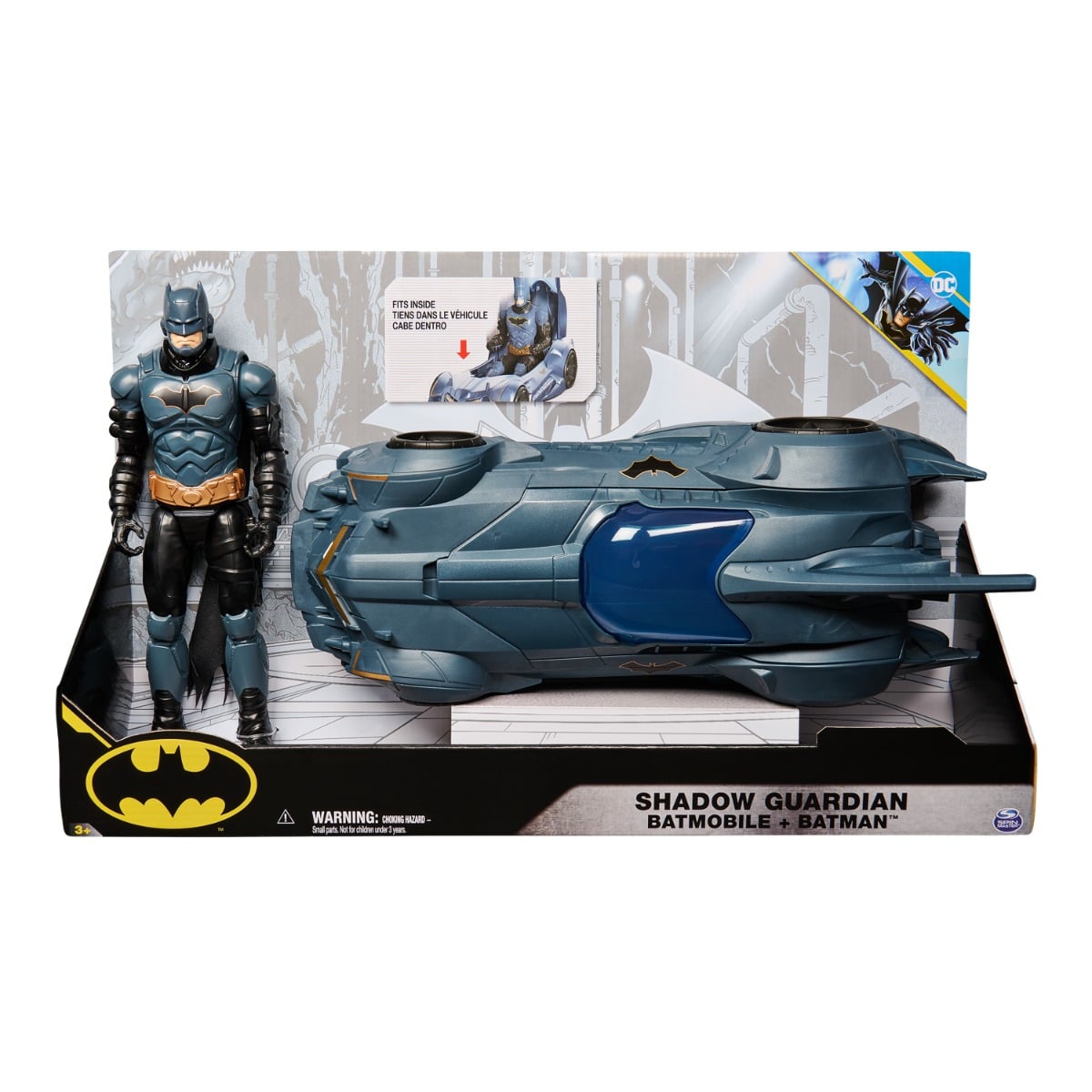 Batman Batmobil Shadow Guardian 30 cm + Figurina
