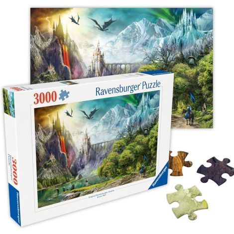 Puzzle Domnia Dragonilor, 3000 piese, Ravensburger