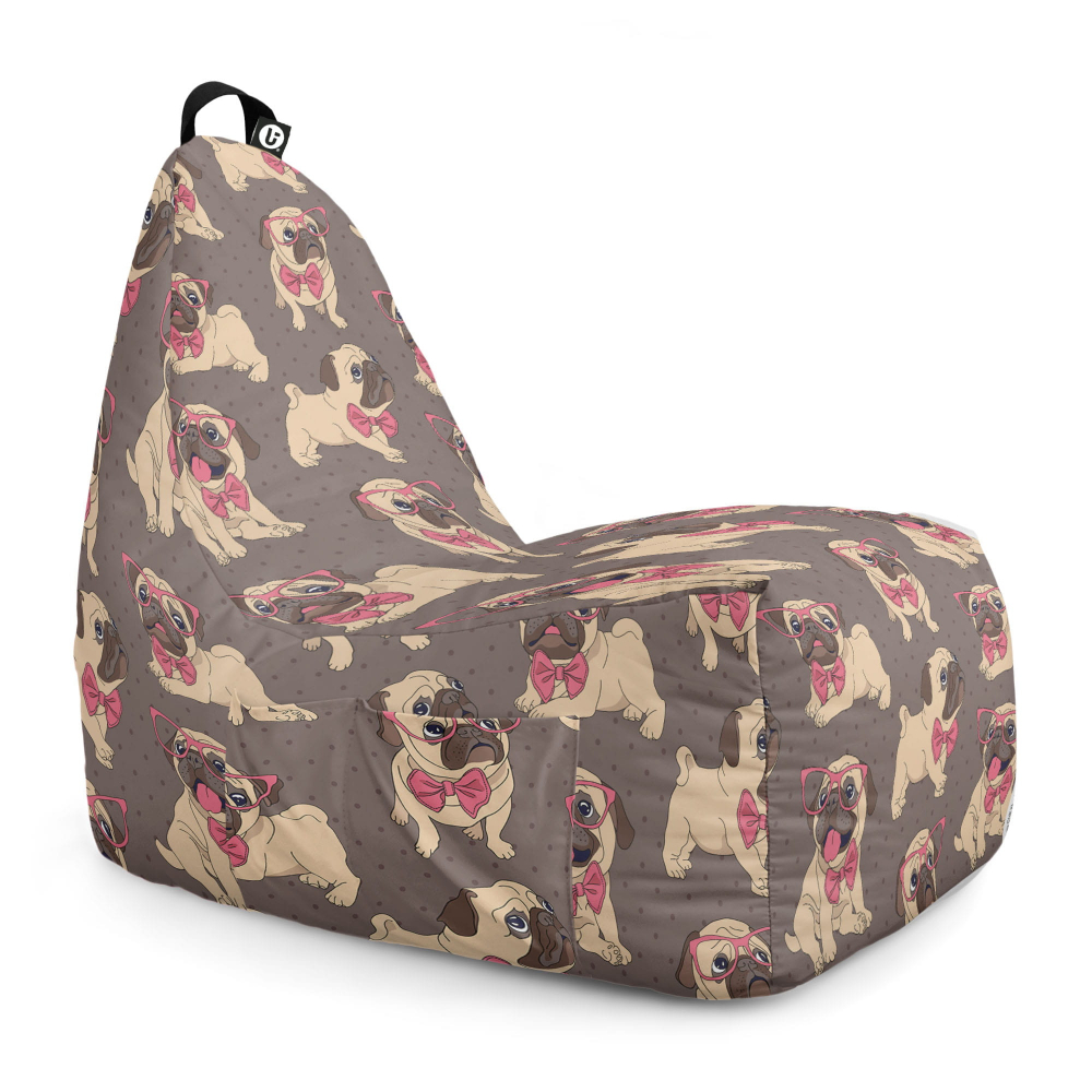 Fotoliu Puf XL Chill Updeco Cu Design Pugs - imagine 6