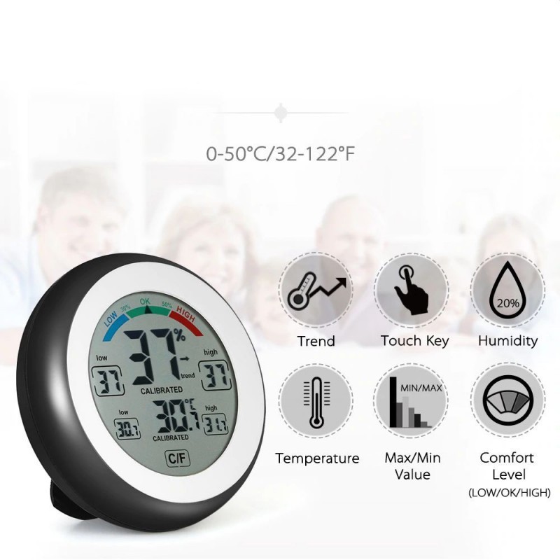 Termometru Higrometru Digital Procart - Control Touch