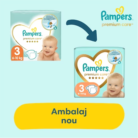 Pampers Premium Care 3 Mega Box, 120 buc - imagine 5