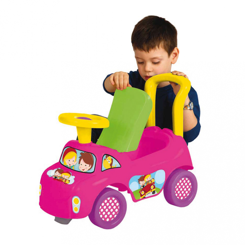 Mașinuță Dede Pink cu Spătar 1 An+ - imagine 3