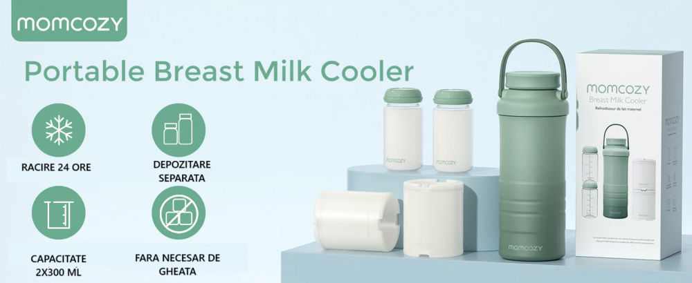 Termos Racitor Lapte Matern Momcozy 600ml - imagine 7