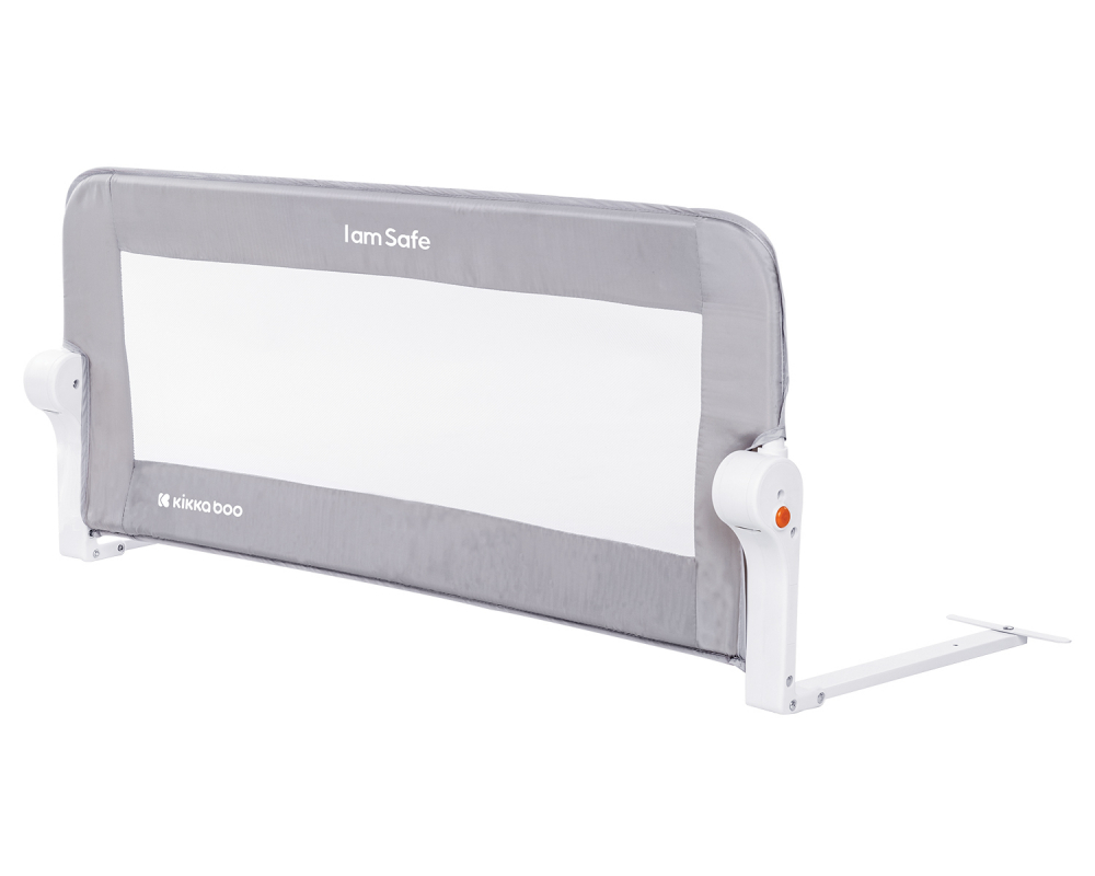 Bariera KikkaBoo I am Safe Grey, rabatabila, 102 cm - imagine 5