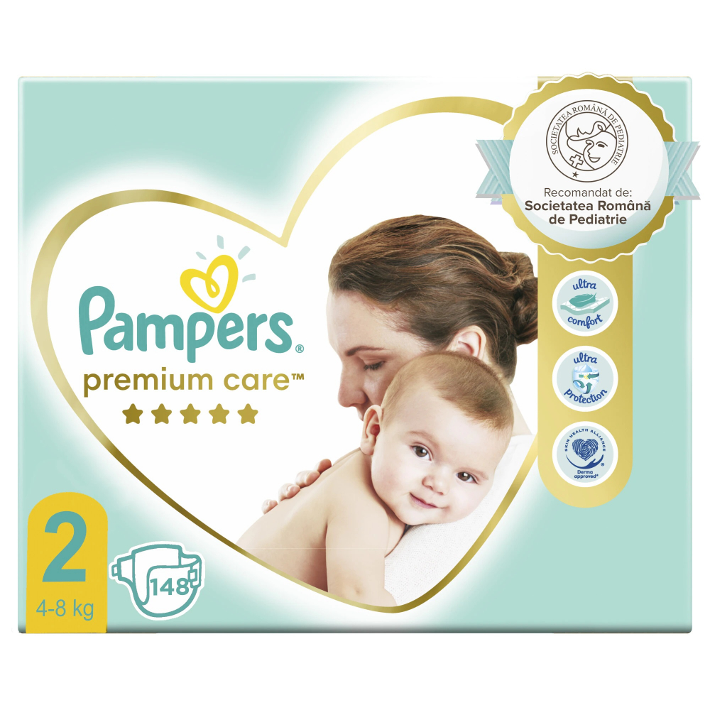 Scutece Pampers Premium Care Mini 4-8kg, 148buc - imagine 5