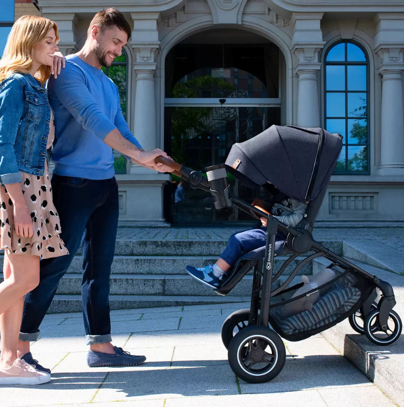 Carucior Kinderkraft All Road 3-in-1 Imperial Blue - imagine 2