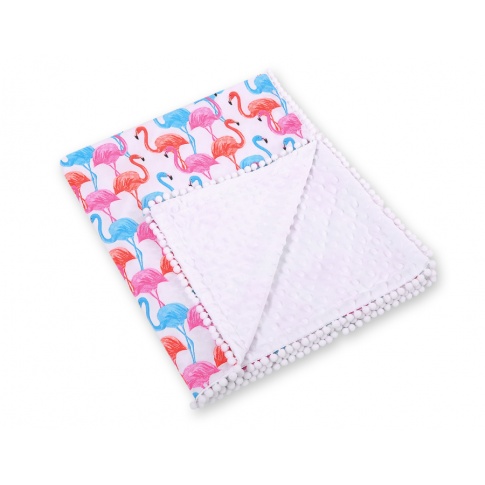 Paturica Bobono | Bumbac & Minky Flamingo