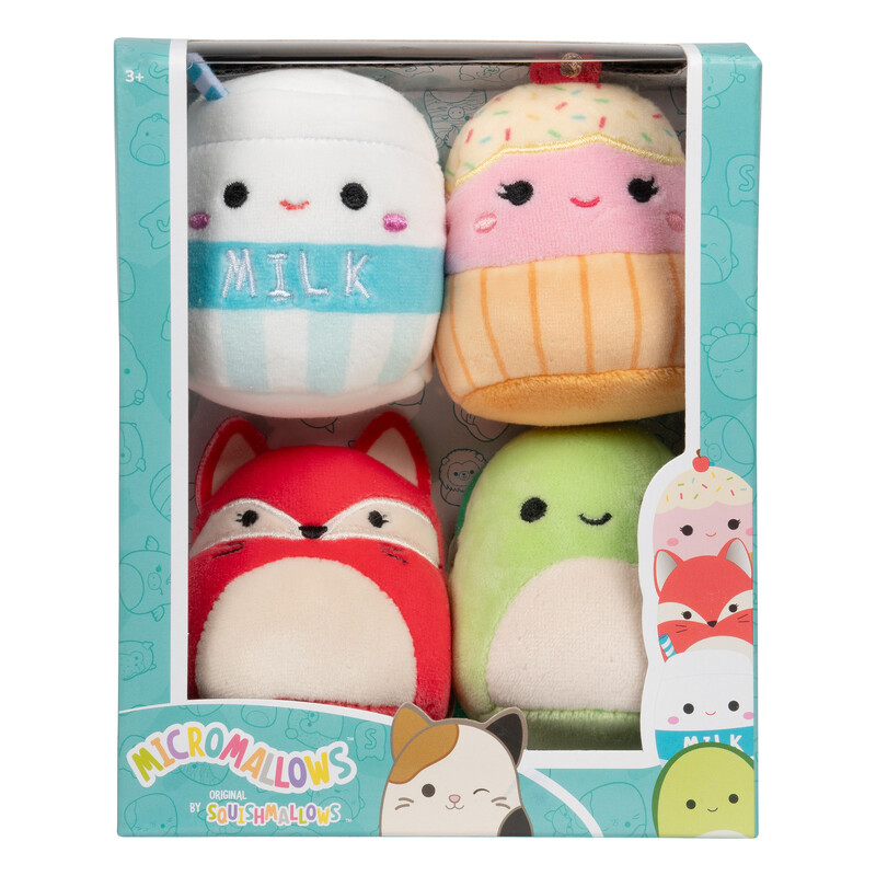 Set 4 Jucării Plus Squishmallows Micromallows