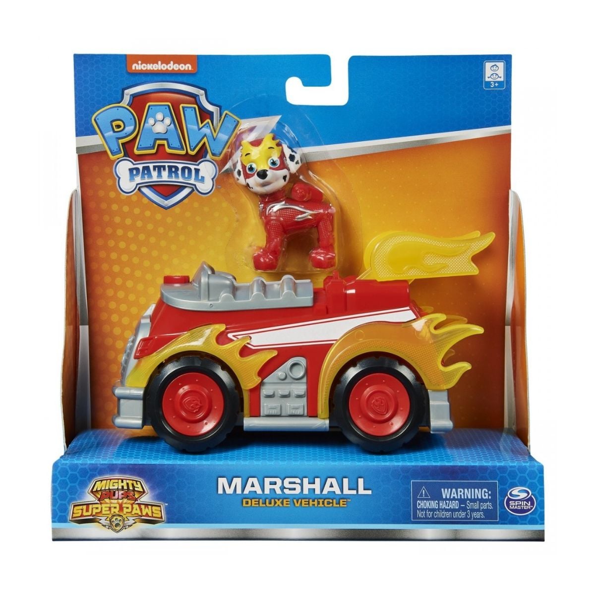 Masinuta Paw Patrol Deluxe Marshall cu Figurina
