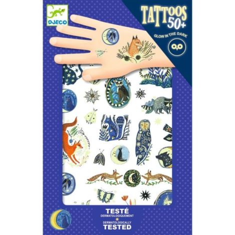Tatuaje Fosforescente Djeco - Animale Nocturne