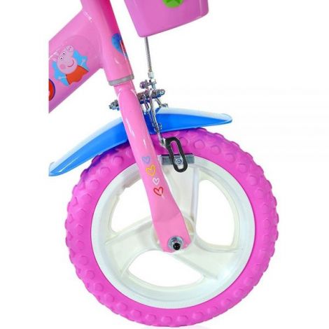 Bicicleta Dino Bikes Peppa Pig 12" - Prima Aventură - imagine 3