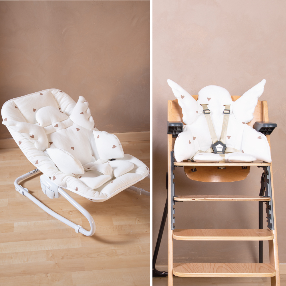 Husă Universală Childhome Inimioare, Confort Extra - imagine 3