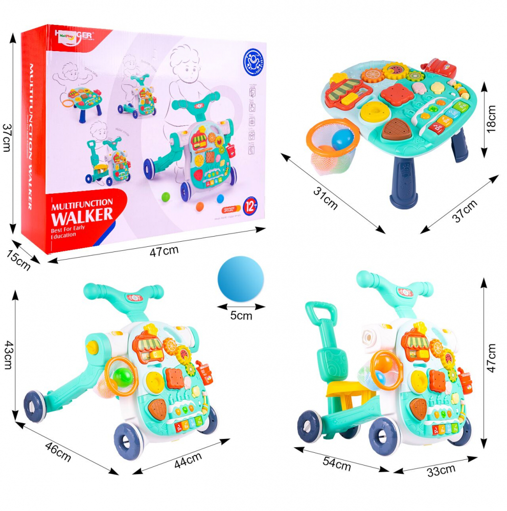 Antepremergator 4in1 Malplay cu Pian si Activitati - imagine 6