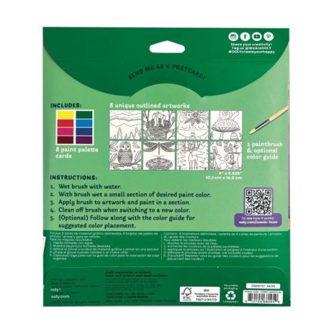 Ooly Set Acuarele DIY Scenic Hues Pădure - imagine 5