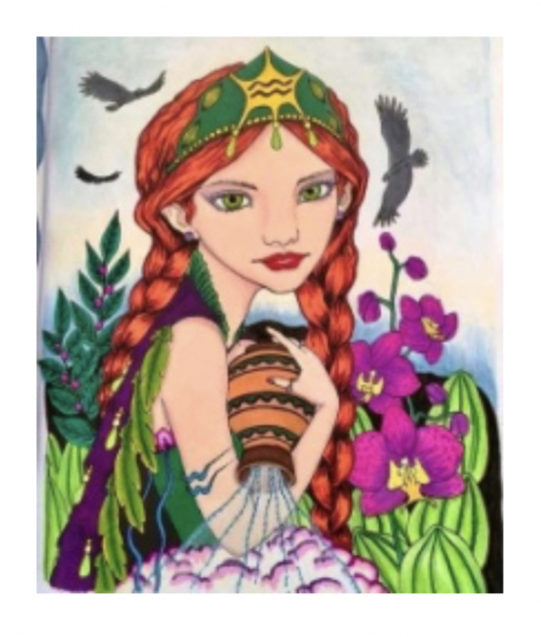 Tablou Diamante Vărsător Krista 20x30 cu Rama