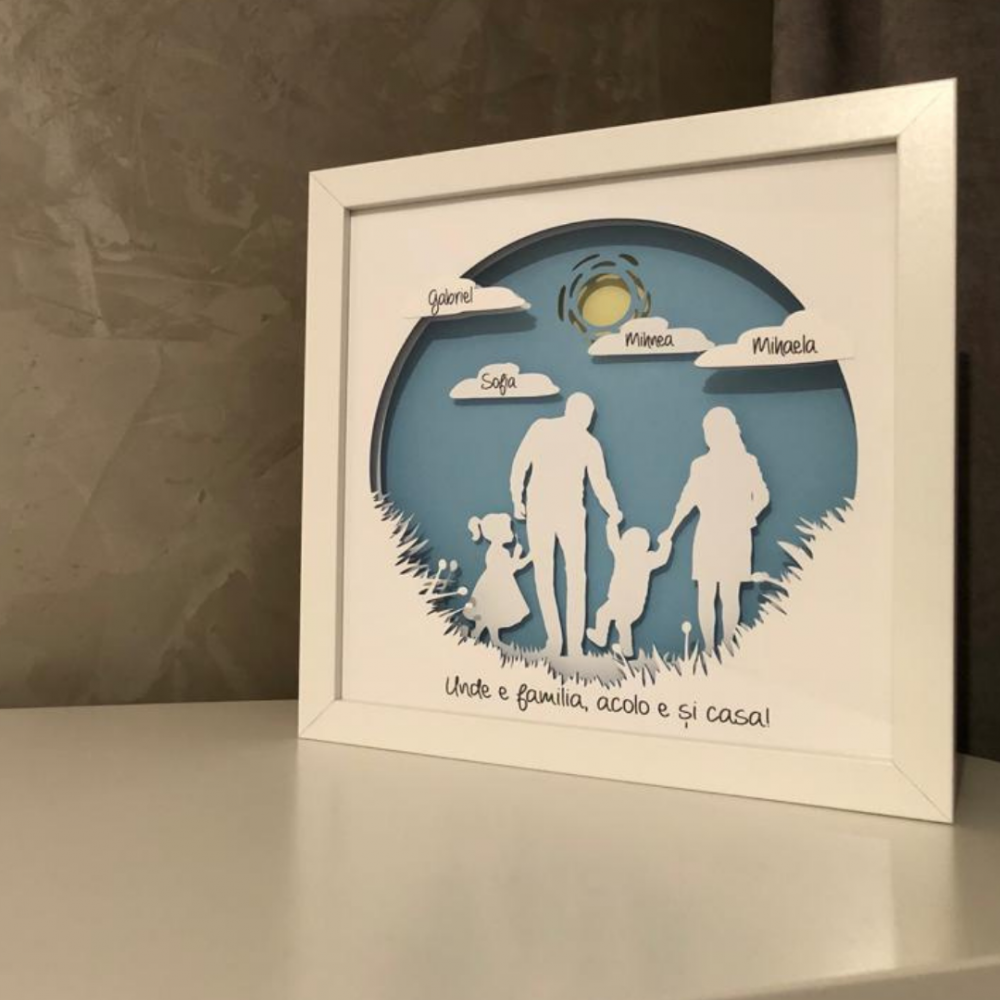 Tablou Luminos Părinți și Copii 012 | Noorhandmadeatelier - imagine 5