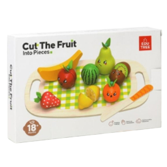 Set Montessori 18 Piese Fructe de Tăiat Krista