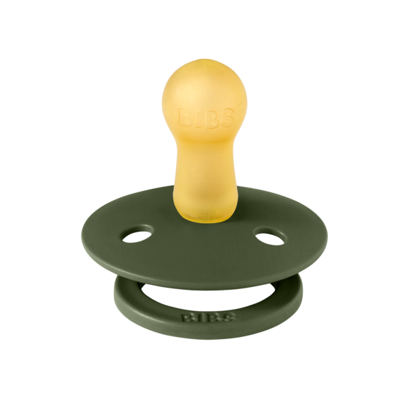 Suzeta Bibs Colour Latex, Rotundă, Hunter Green, 6 luni+