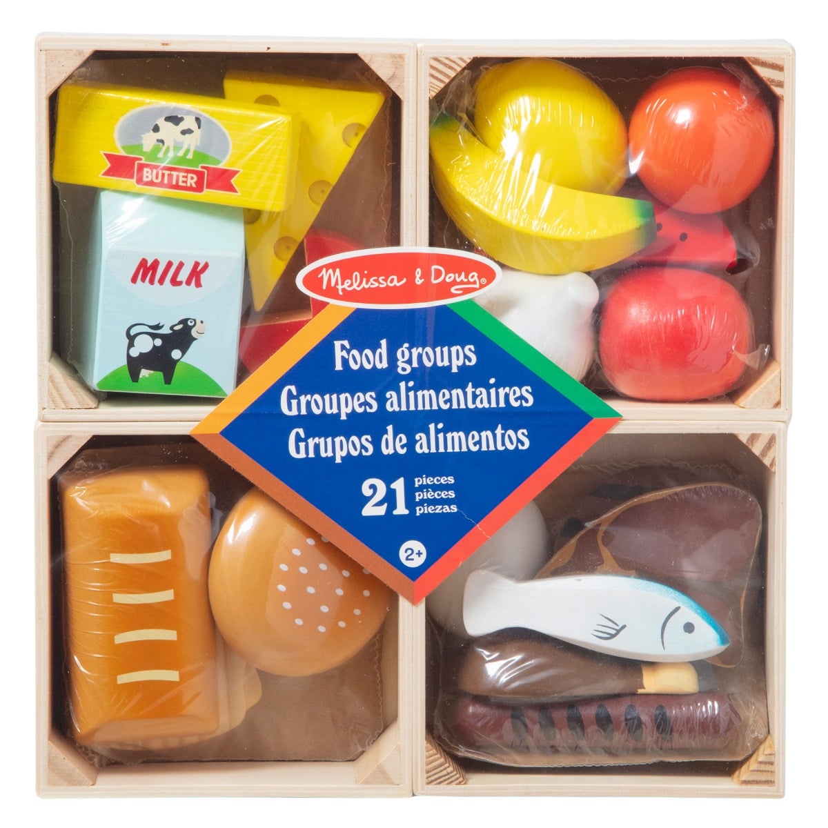Set Alimente Lemn Melissa & Doug - Joc Educativ