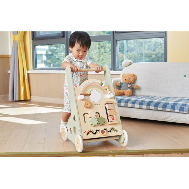 Antemergator PolarB Viga Montessori - Verde - imagine 5