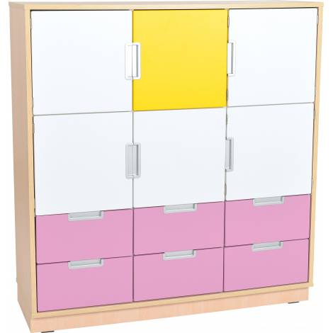 Dulap Gradinita Quadro L Moje Bambino, Artar, 9 Compartimente - imagine 3