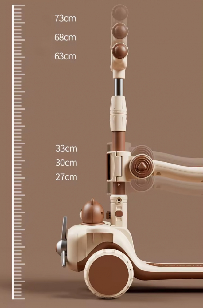 Trotineta 3 in 1 Nichiduta cu LED si Scaunel - imagine 8