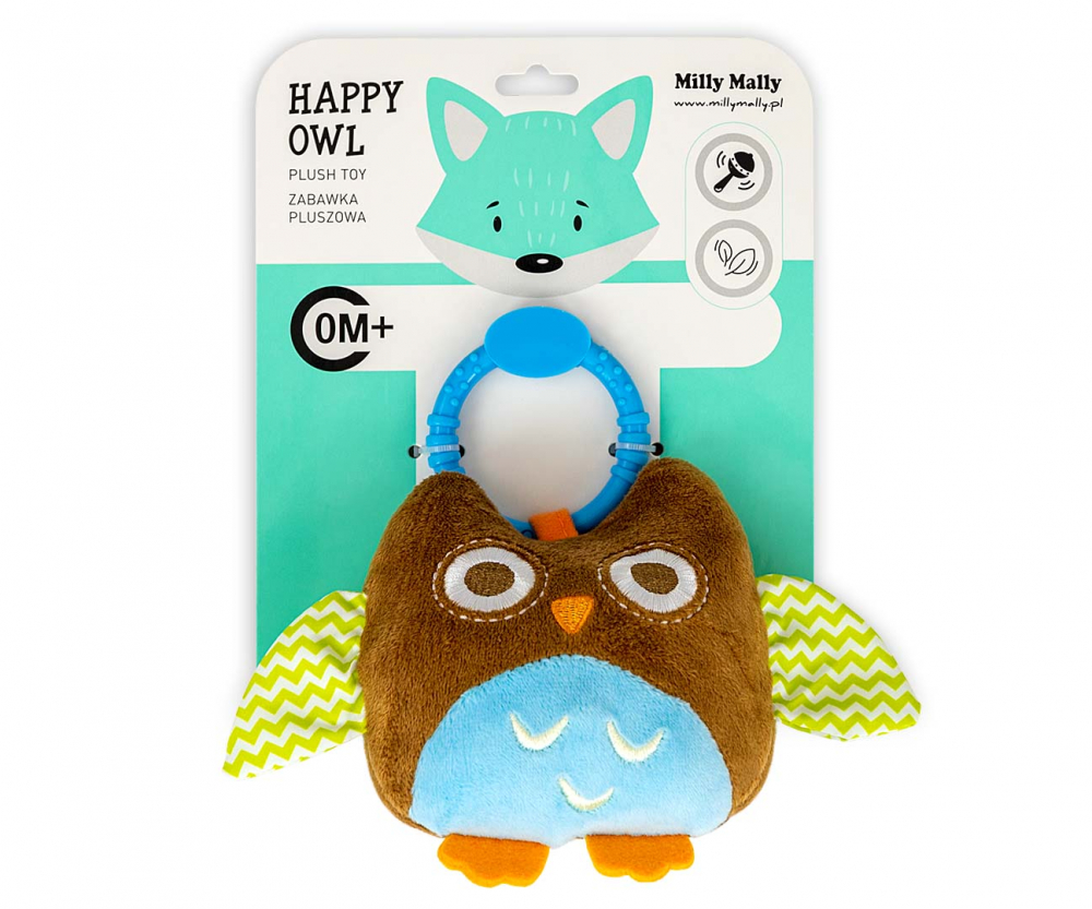 Jucarie Carucior Bufnita cu Clopotel | Milly Mally - imagine 4