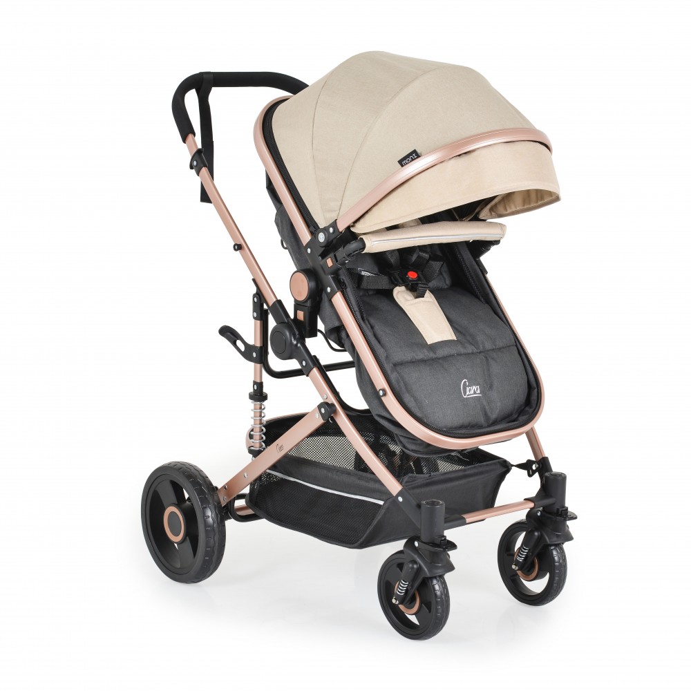 Carucior 2 in 1 Moni Ciara BeigeBlack, 0-15 kg - imagine 3