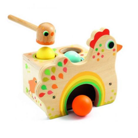 Găina cu ouă Tapatou Djeco - Jucrie Motricitate