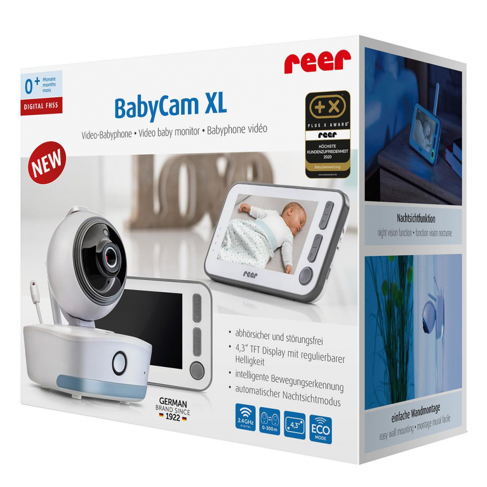 Reer BabyCam XL - Monitor video cu urmarire miscare