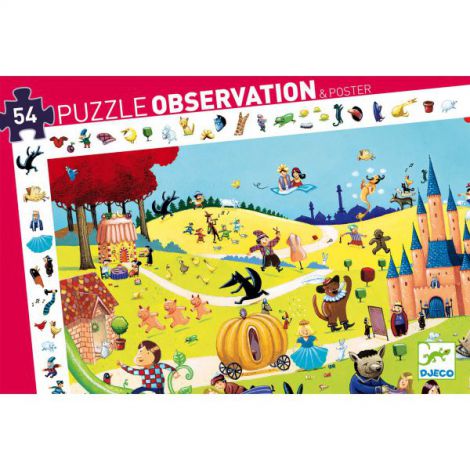 Puzzle Djeco Povesti Renumite, 54 piese - imagine 5