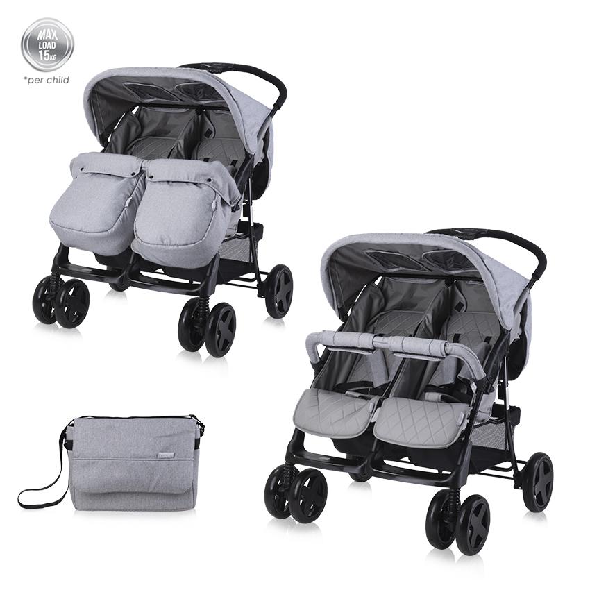 Carucior Gemeni Lorelli Twin Cool Grey