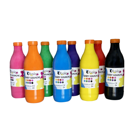 Ocolor Set 8 Guase Lavabile | Pictura Copii 2+