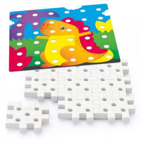 Jumbo Peggy Dinozaur Quercetti | Mozaic Creativ 2-5 ani - imagine 2