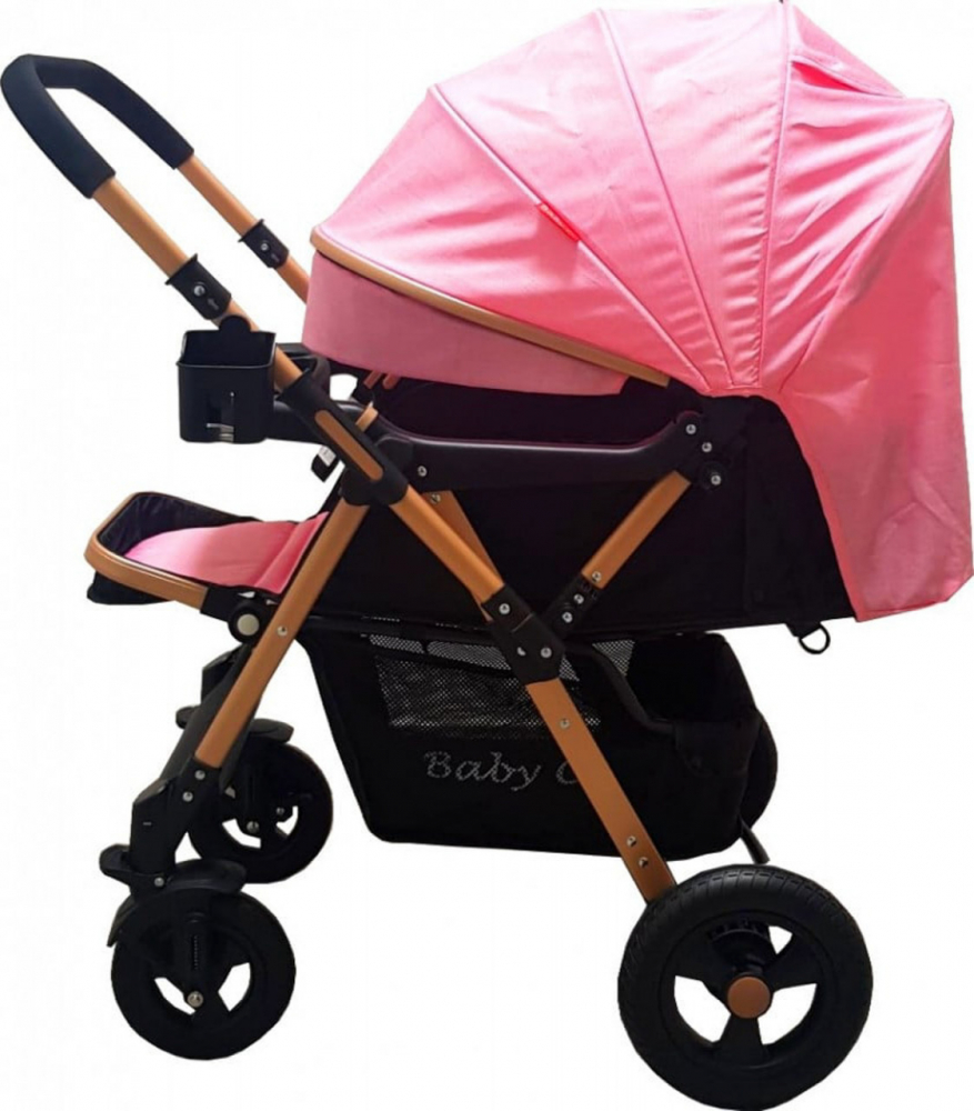 Carucior Baby Care PRO 511 Roz - Usor si Practic - imagine 2