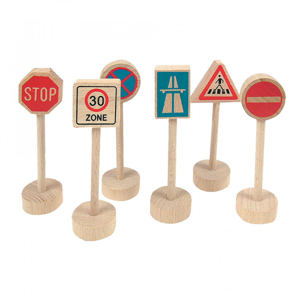 Set Semne Trafic 6 Piese Woodyland