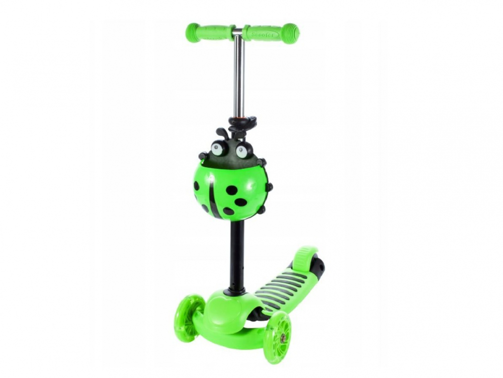 Trotineta Malplay 3 Roti Verde - Distractie Sigura