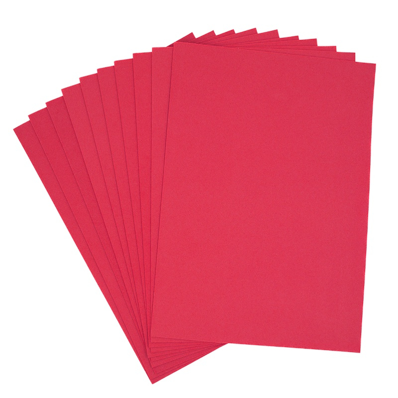 Hartie gumata A4 rosie Colorart
