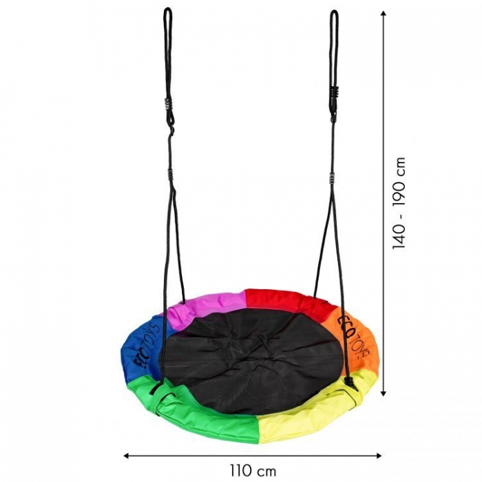 Leagan Ecotoys Rotund Cuib de Barza, 110 cm - imagine 4