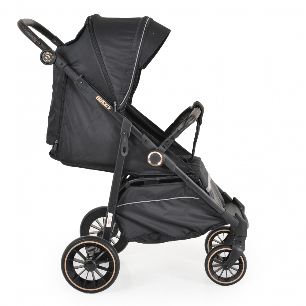 Moni Buggy Black - Carucior aluminiu reglabil 0-22kg - imagine 10