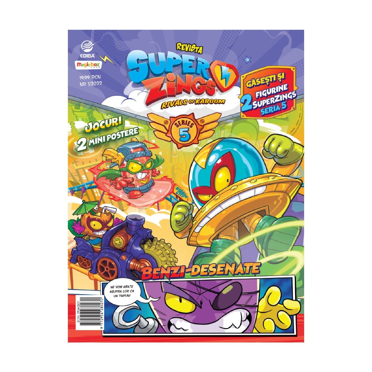 Set 2 Figurine Superzings S5 + Revista Activitati