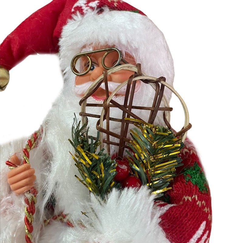 Figurină Moș Crăciun Procart 30cm - Decorațiune Festivă - imagine 8