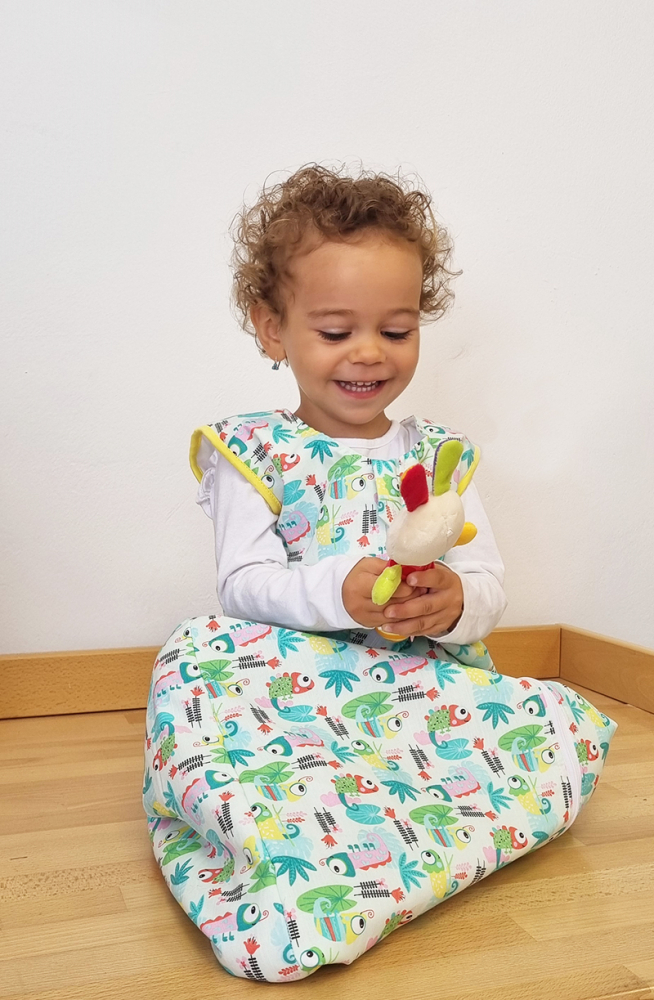 Sac dormit KidsDecor Tropical, bumbac, 60 cm - imagine 5